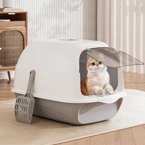 Arenero para gato con tapa desmontable y anti salpicaduras miniatura 2