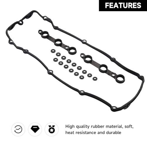 Image of Engine Valve Cover Gasket - Compatible for BMW Z4 /325i /325xi /330i /330xi 2003-2005 for BMW 525i /530i 2002-2005 - Replace Part 11120030496