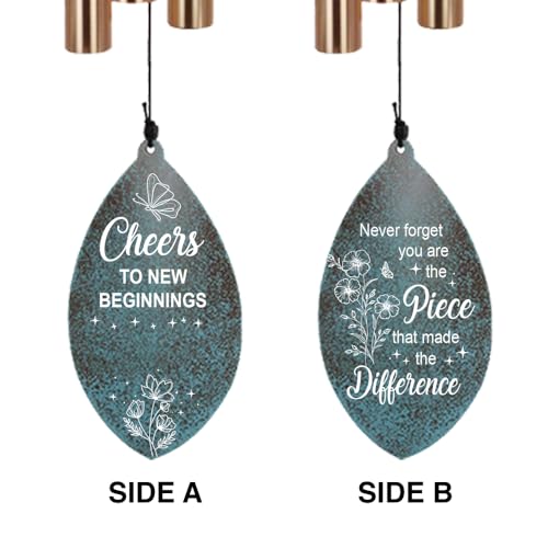 Image of ASTARIN Personalized Happy Retirement Gift, Retirement Wind Chimes for Women Men, 35 inch Large Deep Tone Wind Chime Retire Gifts for Teacher Co-Workers Boss Husband Friends Parents