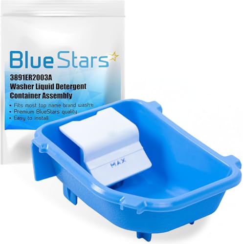 BlueStars Ensamblaje de caja de detergente líquido ultra duradero 3891ER2003A, compatible con arandelas LG y Kenmore, reemplaza AP4436613 PS3522644 3890ER2003A AH3522644 3891ER2003B