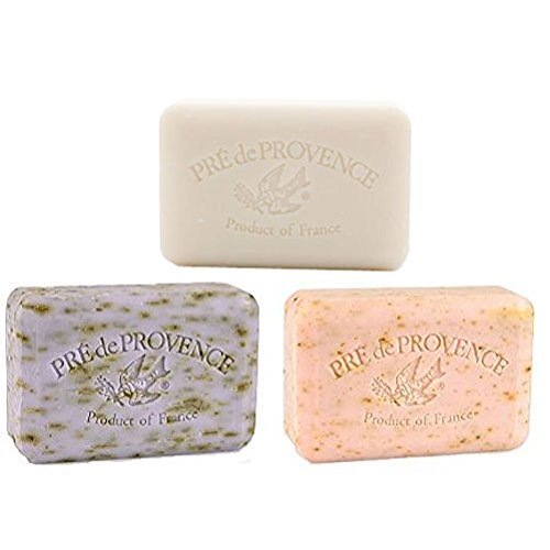 Pre de Provence Milk Soap, Rose Petal, Lavender 250g (Combo Pack) …