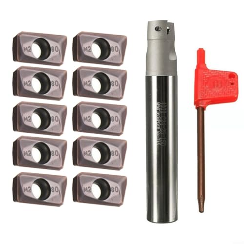 Ensemble de burins de tournage CNC 400R C24-25-150, outil de perceuse, tige de fraisage et inserts en carbure APMT1604PDER-M2 pour l'usinage de pièces en acier