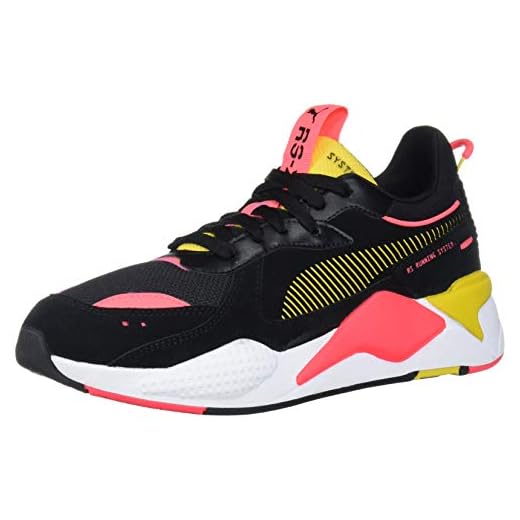 PUMA Tênis feminino Rs-x, Puma Enxofre preto, 6.5