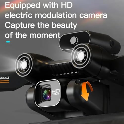 Image of dRoNe wItH hD DuAl cAmErA BrUsHlEsS MoToR, oNe cLiCk tAkEoFf /lAnDiNg FlIp rOlLiNg gEsTuRe cOnTrOl wI-Fi cAmErA ReMoTe cOnTrOl -X DrOnE (YW 02)