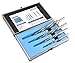 Accusize Industrial Tools 4 Pc H.S.S. Standard Spiral Flute Super Premium Car Reamer Set, 3/8