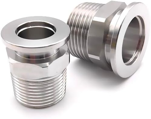 MDBJTCYZN 真空フランジ六角ジョイント KF50 304 ステンレス鋼 BSP 外ネジ 1インチ 1個