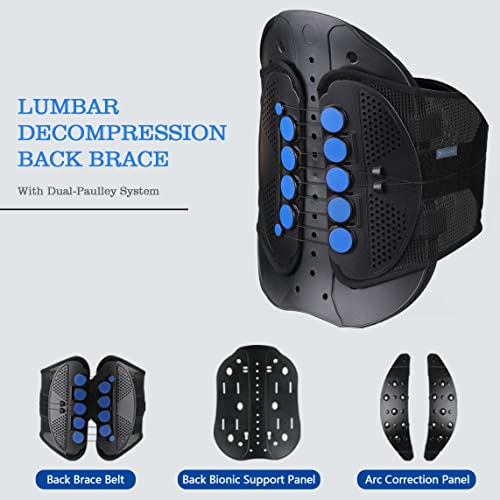 Nvorliy LSO Lower Back Brace Fit Women & Men, Compression Fracture Back Brace Adjustable Decompression Support for Sciatica, Herniated Discs, Post Op Recovery, Strain and Spine Stenosis (Medium) - Thumbnail 3