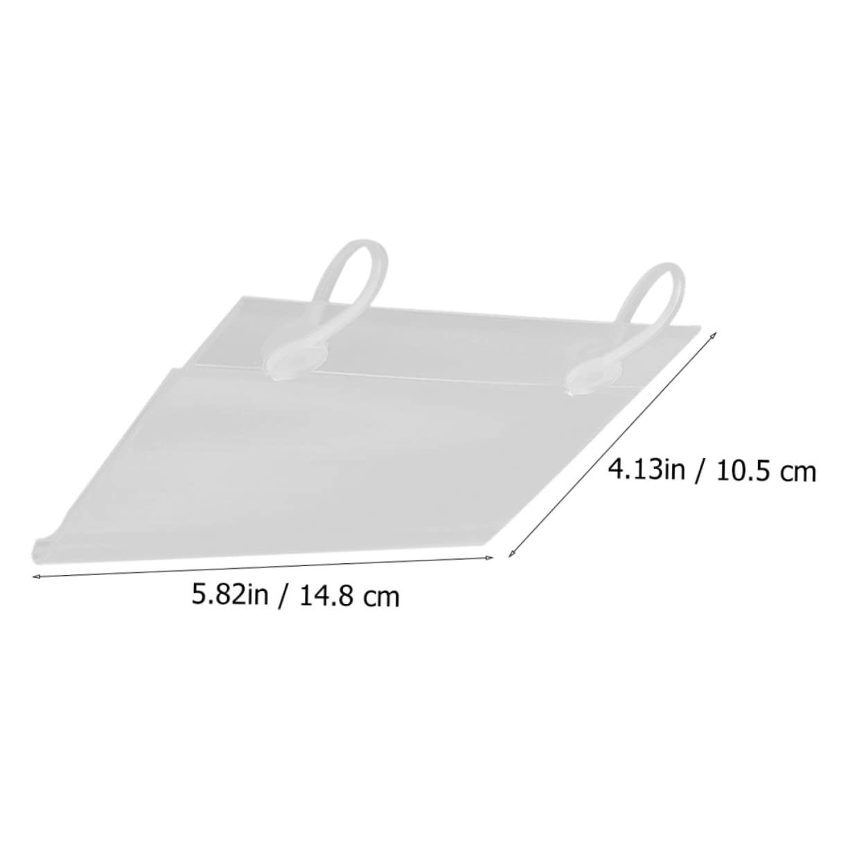 Porta Etichette Prezzi Negozio Design Semplice e Pratico per Esposizione e Visualizzazione Prezzi 40 Pezzi in Pvc Trasparente per Scaffali e Mercati