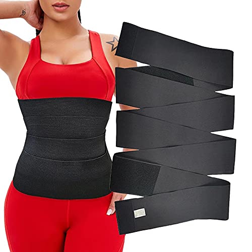 Snatch Me Up Bandage Wrap Waist Trainer, Weight Loss for Women Plus Size Slimming Tummy Wrap Belt Waist â€‹Trimmer,Adjustable Comfortable Postpartum Belly Wrap Invisible Wrap Waist Trainer Stomach