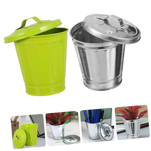 Caneca de basura rectangular para mesa KALLORY 2 piezas miniatura 3