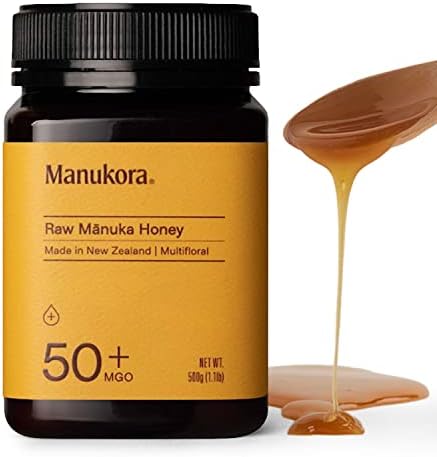 Manukora MGO 50+ Multifloral Raw Manuka Honey New Zealand - Authentic Non-GMO Pure Honey, MGO Certified, Traceable from Hive to Hand