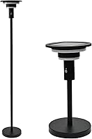 Shinelan Solar Floor Lamp for Patio - IP44 Waterproof, USB Rechargeable, Adjustable Height, 3 Modes 3000K Warm White Outdoor Light