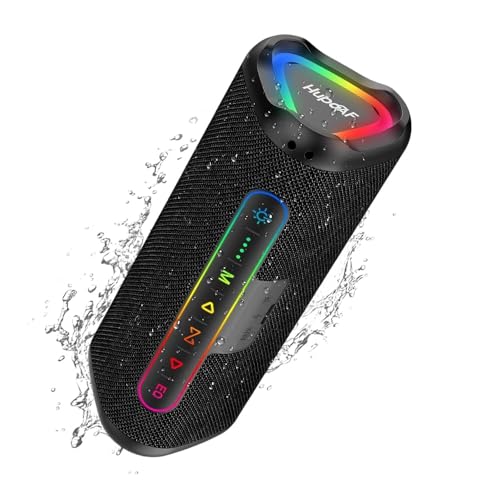 Hupoaf Magnetic Golf Bluetooth Speaker with TWS Pairing and RGB Lights