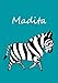 Produktbild Notebook / diary / coloring book - Madita: DIN A4 - Zebra - blanko