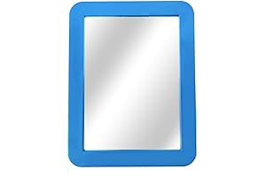 Blue Magnetic Locker Mirror - Top-Rated Locker Accessories for School Lockers or Office Cabinet