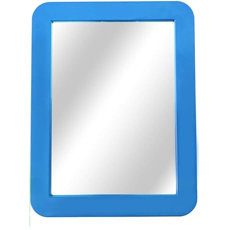 Blue Magnetic Locker Mirror - Top-Rated Locker Accessories for School Lockers or Office Cabinet