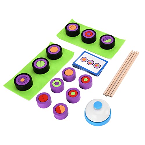 Dilwe Sushi-Bausteine, Sushi-Spielzeug-Set aus Holz, Kinder ab 3 Jahren(ZM-Sushi-Meisterspiel)