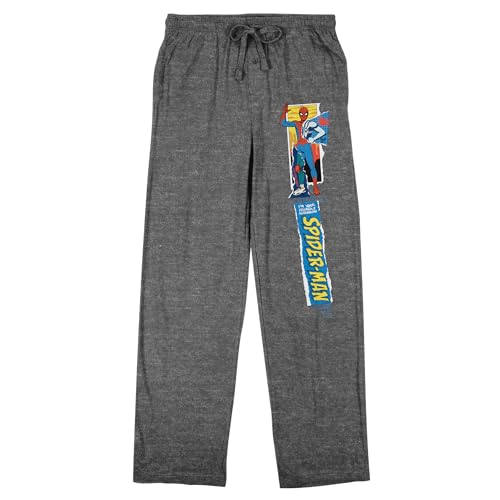Your Friendly Neighborhood Spider-Man Disney+ Men's Heather Gray Sleep Pants
