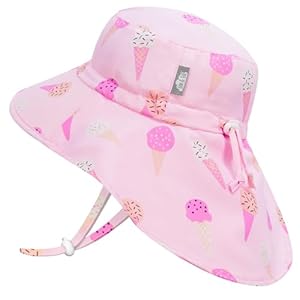 JAN & JUL Girls’ Adjustable Water Repellent Adventure Sun-hat