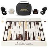 【定番ボードゲーム】バックギャモンは古くても人気のボードゲームです。 戦略、運、スキルを組み合わせたゲームです。 【高品質シリコンバックギャモン】バックギャモンボードは柔軟なシリコン素材で作られており、柔らかく、伸縮性があり、弾力があり、臭いがなく、跡も変形しません。 ボードをバッグに入れたまま、折り目がある場所にしこりや線が発生することはありません。 バックギャモンセットの部品:シリコンバックギャモンボード、20インチ x 20インチ / 50.5cm x 50.5cm、木製ピース30個、ベル...