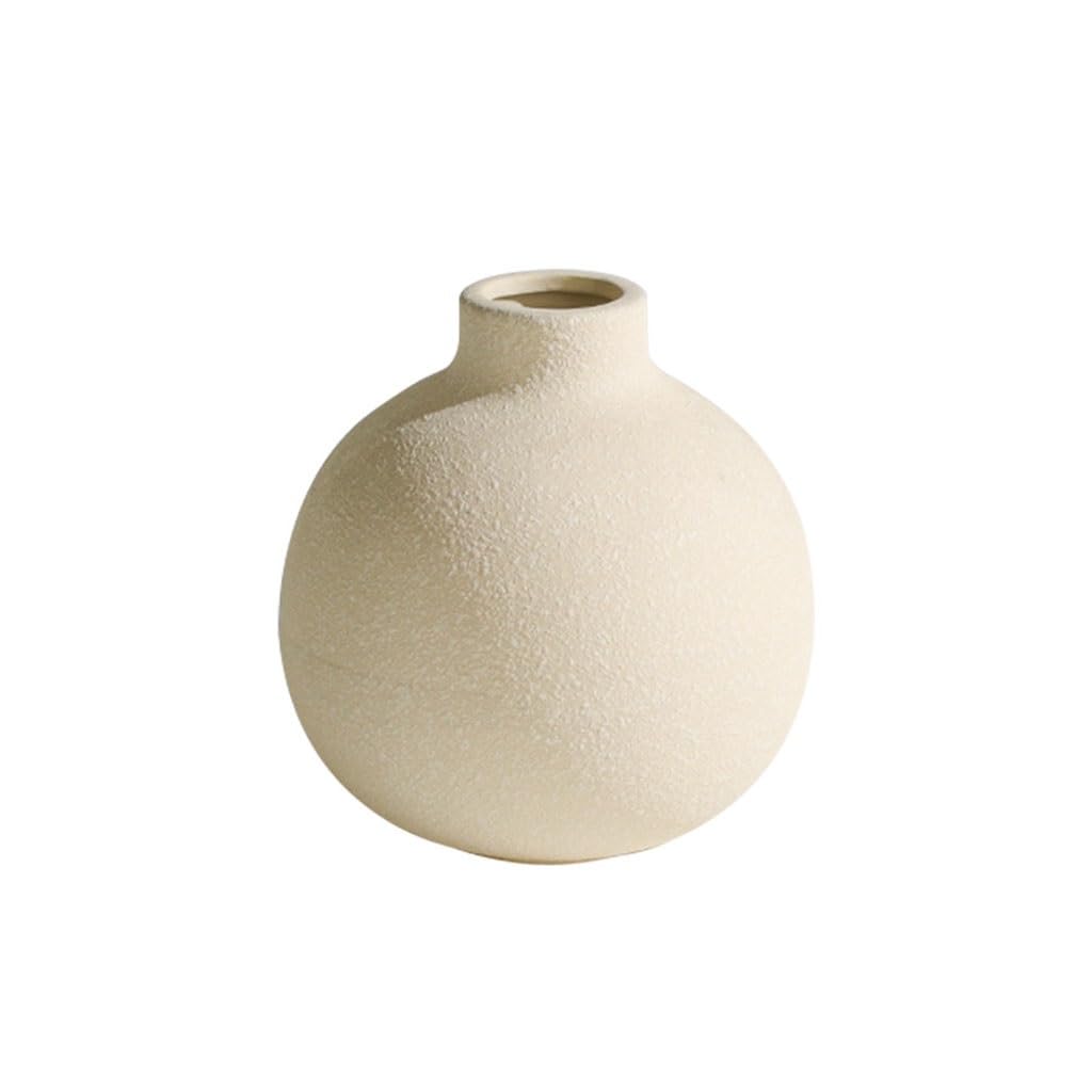 EINES Simplicity Home Ceramic Vase European Style Office Flower Arrangement Hydroponic Ornaments(A)