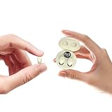 Auriculares inalámbricos Bluetooth invisibles pequeños suaves con cancelación de ruido ENC, auriculares ocultos pequeños para orejas más pequeñas TWS Mini auriculares para dormir para iPhone, Android