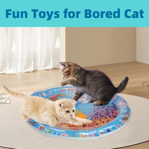 Tapete de água para gatos, tapete sensorial para gatos