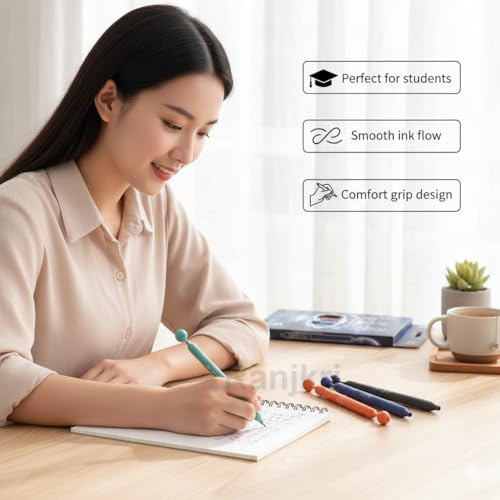 Image of Space Theme Premium Gel Pens Set for Students | Smooth Writing Fine Tip 0.5mm Pen Kit | Non-Smudging Ink | Cute Stationery Gift for Girls, Boys & Kids