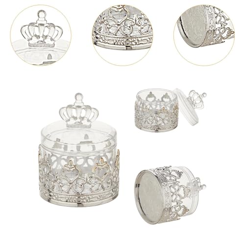 Boîtes à bonbons légères avec couvercle pour buffet de baptême - 3
