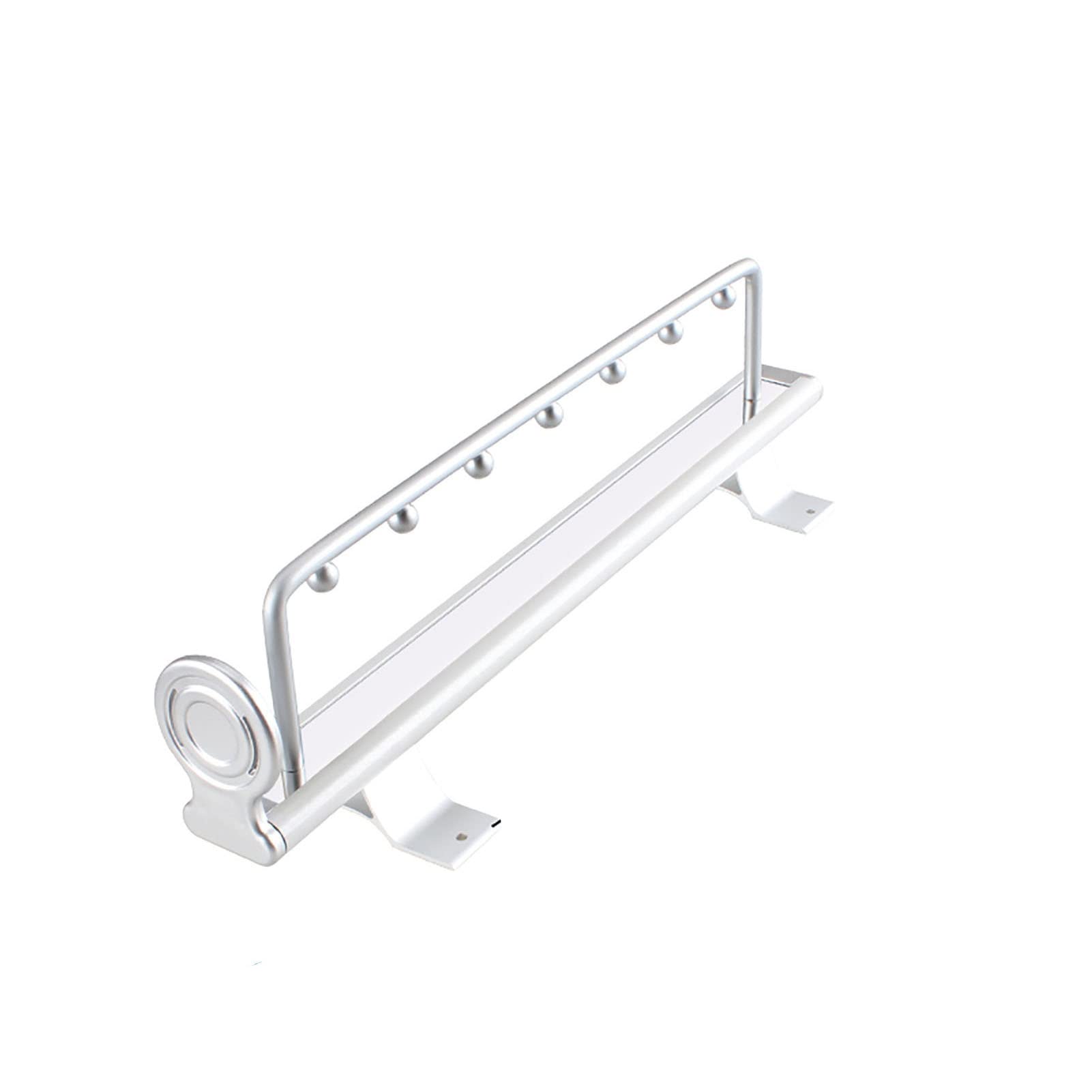 HONGKEFIT Heavy Duty Extendable Pull Out Closet Rod,Sliding Wardrobe Closet Valet Rod,Hanging Rod for Closet Storage,Adjustable Clothing Organizer Holder (Color : Silver, Size : 39.8cm)