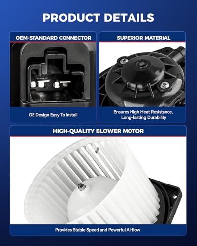 Image of KAX AC Blower Motor for Mitsubishi Outlander 2007-2013,Outlander Sport 2011 2012 2013,Lancer 2008-2017 - HVAC Heater Blower Motor Replaces# 75848 700239