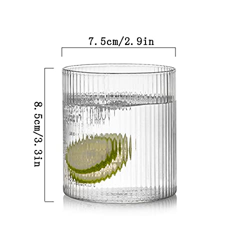 Taza de té de cristal multiusos de 10oz y vaso de agua de mesa 3