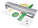 Leitz iLAM A3 Laminiergerät, sehr kurze Aufwärmzeit von 2 Min, 75-125 mic, Smart LED Status, Anti-Stau, Auto-Abschaltung, inkl.5x A4 Laminierfolien, Für Home Office und Büro, Silber und Weiß, 74400089