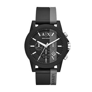 Armani Exchange AX Chronograph Watch for Men with Leather, Stainless Steel or Silicone Band