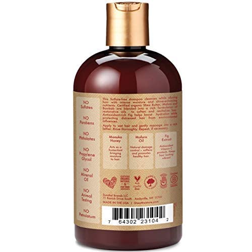 Shea Moisture Manuka Honey & Mafura Oil Intensive Hydration Shampoo 13 Fl Oz (Pack Of 2) #TOP3