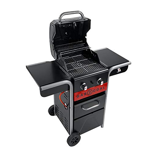 Char-Broil Gas2Coal 210 Hybrid Grill - 2 - branders gas en kolengrill, zwart - Afbeelding 7