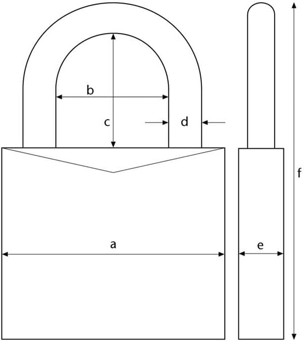 ABUS 80ti/40HB40 40 x 40mm Titalium Padlock with Long Shackle Keyed KA8012