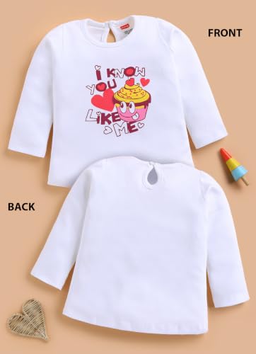 Image of LuvLap Baby Girls 100% Cotton Full Sleeve Girls Top Pack of 4
