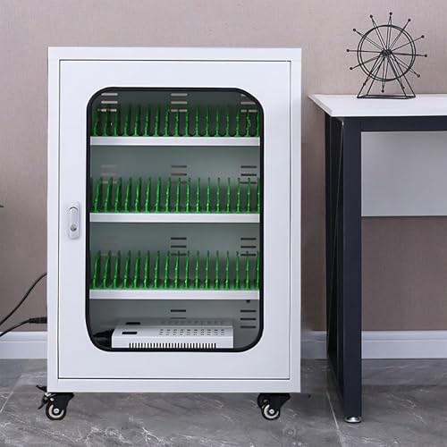 Lockable Phone Charging Station - Mobile Cell Phone Storage Locker with 50 Slots for Organized Charging