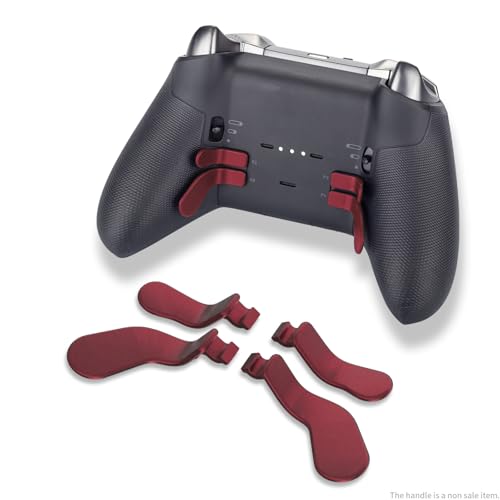 Image of CHARM FOCUS 16-in-1 Metal Thumbsticks Replacement Kits for Xbox Elite Series 2, Xbox Elite 2 Controller Accessories, Includes Magnetic Joysticks, Paddles, Silicone Caps, D-Pads, 1 Tool (Volcano Red)