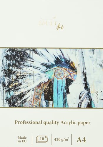 SM.LT A4 Acrylic Painting Paper Pad 10 Sheets 420gsm TS-10(420)/PRO