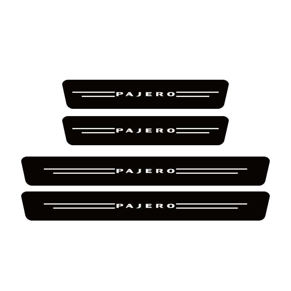 SDYAYFGE 4Pcs Kick Plates Car Door Sill Protector,for PAJERO