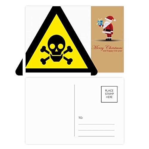 Cartes postales triangle empoisonnement Père Noël lot de 20 pour correspondance originale