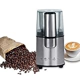 [Uso múltiple y ahorro de espacio] La cuchilla premium le permite moler granos de café, especias, nueces, hierbas y granos y satisfacer sus diferentes necesidades. No es solo un molinillo de café, sino también un molinillo de especias o molinillo de alimentos. Y es compacto y se puede colocar en cualquier rincón de la cocina sin ocupar mucho espacio.