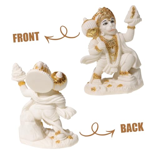 Statue Hanuman résine figurine décorative pour bureau chic - 4