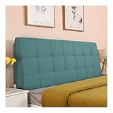 【Fácil de instalar y limpiar】: Es adecuado para la cama con la cabecera, poner el cojín directamente en la cabecera de la cama y poner la banda elástica en la cabecera de la cama, Puede quitar la cubierta de la almohada para lavar.