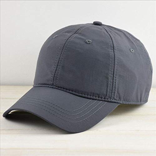 Cappellini da baseball Cappello sportivo grandimensioni Berretto da esterno Cappello semplice asciutto rapido Cappello adulto tinta unita Cappellino da sole Uomo Berretto da baseball grandimensioni-A