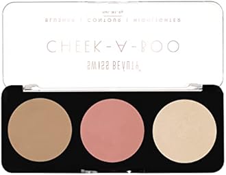 Swiss Beauty Cheek-A-Boo 3 In One Blusher | Contour | Highlighter Shade -01 (8 g)