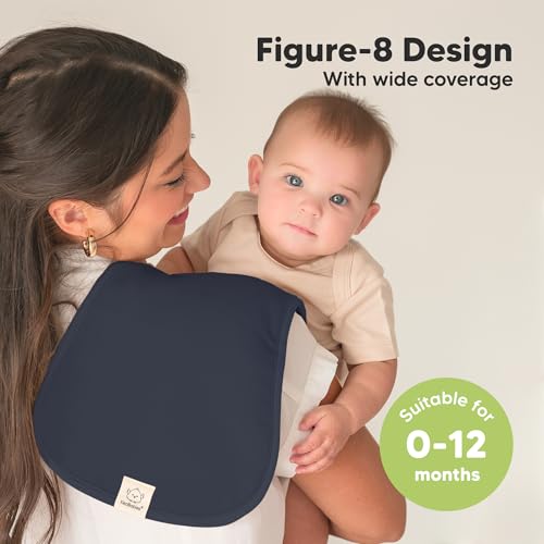 KeaBabies 5-Pack Burp Cloths for Baby Boys and Girls and 8-Pack Baby Bandana Bibs - Ultra Absorbent Burping Cloth, Burp Clothes, Newborn Towel - Drool Bibs for Kids, Toddler, Girl, Boy3