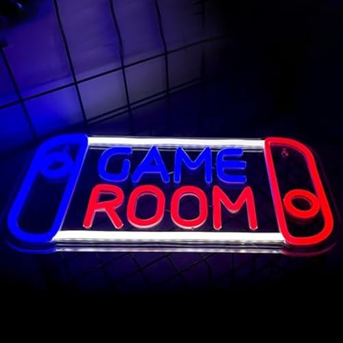 Image of LED Game Sign Game Zone Neon Signs Gaming Room Wall Art Decor Man Cave Lights Signs Gamer Home Bedroom Decoration USB Powered Brightness Adjustable
